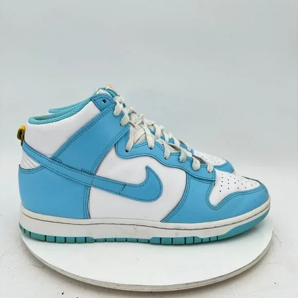 Nike Dunk High Retro Men Size 10.5 DD1399 401 Blue Chill White Training Shoes - Picture 4 of 11
